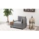ATELIER DEL SOFA Ugaona sofa Fly Armchair, desna, siva - 825BLC1013