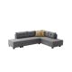 ATELIER DEL SOFA Ugaona garnitura Manama, desna, siva - 825BLC1181