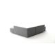 ATELIER DEL SOFA Ugaona garnitura Manama, desna, siva - 825BLC1181