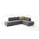 ATELIER DEL SOFA Ugaona garnitura Manama, desna, siva - 825BLC1181
