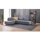 ATELIER DEL SOFA Ugaona garnitura Manama, leva, siva - 825BLC1182