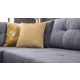ATELIER DEL SOFA Ugaona garnitura Manama, leva, siva - 825BLC1182