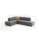 ATELIER DEL SOFA Ugaona garnitura Manama, leva, siva - 825BLC1182
