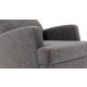 ATELIER DEL SOFA Fotelja Kana Bergere, tamnosiva - 825BLC1365
