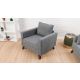 ATELIER DEL SOFA Fotelja Bella Armchair, siva - 825BLC1497