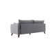 ATELIER DEL SOFA Trosed Bella, siva - 825BLC1499