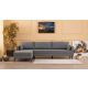 ATELIER DEL SOFA Ugaona garnitura Bella, leva, siva - 825BLC1503