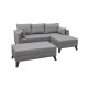 ATELIER DEL SOFA Ugaona garnitura Bella, desna, siva - 825BLC1504