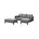 ATELIER DEL SOFA Ugaona garnitura Bella, desna, siva - 825BLC1504