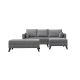 ATELIER DEL SOFA Ugaona garnitura Bella, desna, siva - 825BLC1504