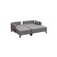 ATELIER DEL SOFA Ugaona garnitura Bella, leva, siva - 825BLC1505