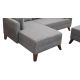 ATELIER DEL SOFA Ugaona garnitura Bella, leva, siva - 825BLC1505