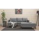 ATELIER DEL SOFA Ugaona garnitura Bella, leva, siva - 825BLC1505