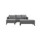 ATELIER DEL SOFA Ugaona garnitura Bella, leva, siva - 825BLC1505