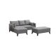 ATELIER DEL SOFA Ugaona garnitura Bella, leva, siva - 825BLC1505