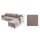ATELIER DEL SOFA Ugaona garnitura Bella, desna, krem - 825BLC1513
