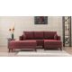 ATELIER DEL SOFA Ugaona garnitura sa tabureom Bella, desna, crvena - 825BLC1519