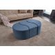 ATELIER DEL SOFA Sklopivi tabure Alya Puf, plava - EP2802179