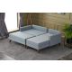 ATELIER DEL SOFA Ugaona garnitura sa tabureom Bella Soft Mini, desna, plava - 825BLC1691