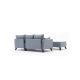 ATELIER DEL SOFA Ugaona garnitura sa tabureom Bella Soft Mini, desna, plava - 825BLC1691
