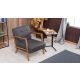 ATELIER DEL SOFA Fotelja Kemer, tamnosiva - 825BLC2318