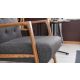 ATELIER DEL SOFA Fotelja Kemer, tamnosiva - 825BLC2318