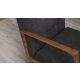 ATELIER DEL SOFA Fotelja Kemer, tamnosiva - 825BLC2318