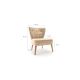 ATELIER DEL SOFA Fotelja Viola Berjer Papatya, siva/žuta - 825BLC2337