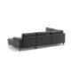 ATELIER DEL SOFA Ugaona garnitura Belen, antracit - 825BLC2527