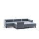 ATELIER DEL SOFA Ugaona garnitura Belen, antracit - 825BLC2527