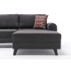 ATELIER DEL SOFA Ugaona garnitura Belen, antracit - 825BLC2527