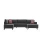 ATELIER DEL SOFA Ugaona garnitura Efsun, antracit - 825BLC2528