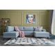 ATELIER DEL SOFA Ugaona garnitura Belen, plava - 825BLC2536