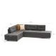ATELIER DEL SOFA Ugaona garnitura Manama, leva, antracit - 825BLC2541