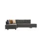 ATELIER DEL SOFA Ugaona garnitura Manama, leva, antracit - 825BLC2541