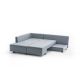 ATELIER DEL SOFA Ugaona garnitura Manama, leva, svetloplava - 825BLC2542