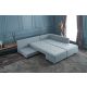 ATELIER DEL SOFA Ugaona garnitura Manama, desna, svetloplava - 825BLC2545