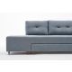 ATELIER DEL SOFA Ugaona garnitura Manama, desna, svetloplava - 825BLC2545
