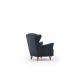 ATELIER DEL SOFA Fotelja Lola Berjer, antracit - 825BLC2547