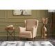 ATELIER DEL SOFA Fotelja Lola Berjer, krem - 825BLC2549