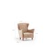 ATELIER DEL SOFA Fotelja Lola Berjer, krem - 825BLC2549