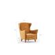 ATELIER DEL SOFA Fotelja Lola Berjer, zlatna - 825BLC2550