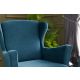 ATELIER DEL SOFA Fotelja Lola Berjer, tirkizna - 825BLC2551