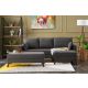 ATELIER DEL SOFA Ugaona garnitura sa tabureom Bella Mini, desna, antracit - 825BLC2578