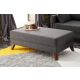ATELIER DEL SOFA Ugaona garnitura sa tabureom Bella Mini, desna, antracit - 825BLC2578
