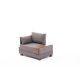 ATELIER DEL SOFA Ugaona sofa Fly, leva, braon - 825BLC2660