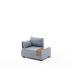 ATELIER DEL SOFA Ugaona sofa Fly, leva, svetloplava - 825BLC2664