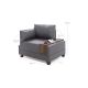 ATELIER DEL SOFA Ugaona sofa Fly, leva, antracit - 825BLC2666