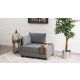 ATELIER DEL SOFA Ugaona sofa Fly Armchair, leva, siva - 825BLC2673