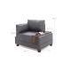 ATELIER DEL SOFA Ugaona sofa Fly Armchair, leva, siva - 825BLC2673
